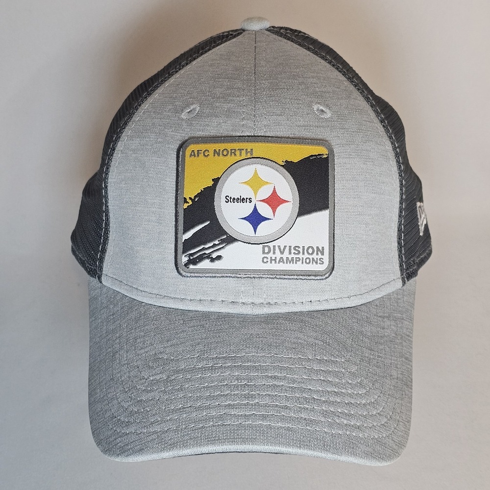 Pittsburgh Steelers New Era 2020 AFC North Division Champions Trucker hat gray